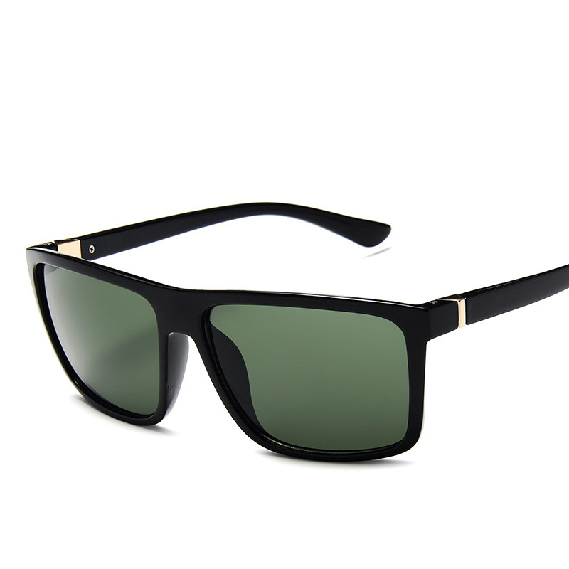 Solbriller mænd firkantede solbriller mærke  uv400 beskyttelsesskærme oculos de sol hombre briller driver oculos: C7