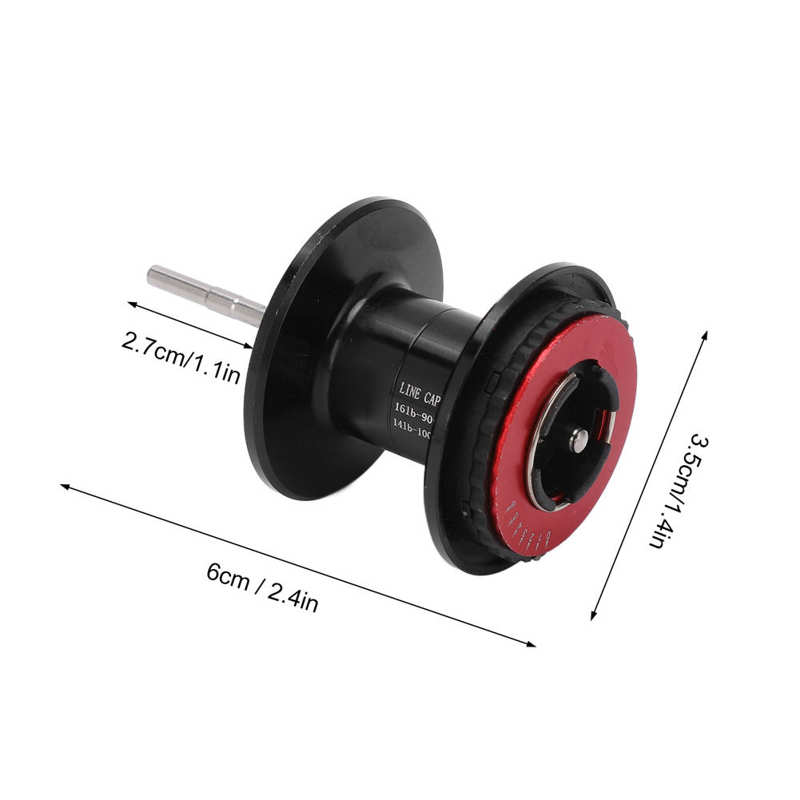 Baitcasting Line Spool Vissen Reel Draad Cup Centrifugaalrem 6 Gear Voor Waterdruppels Wiel