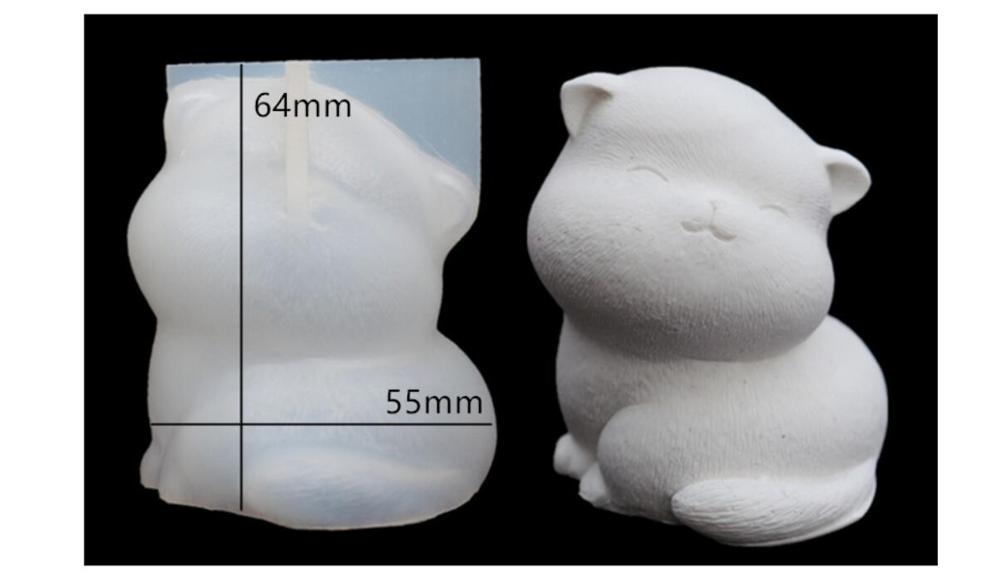 3D Cats Silicone Molds DIY Epoxy Resin Animal Decorations Resin Craft Jewelry Accessoreis Cute Cat Desktop Layout Mold: 3