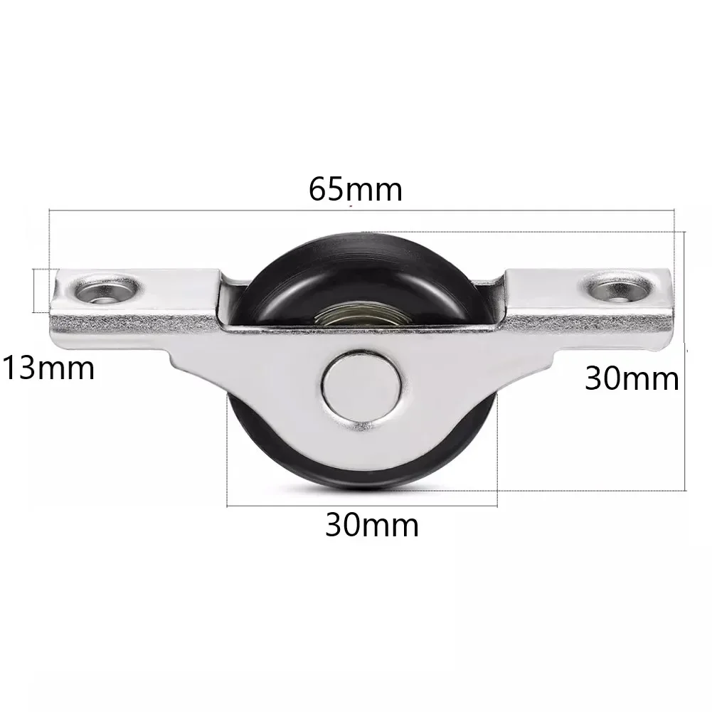 4 pezzi per porta scorrevole con rotelle a rulli, puleggia per armadio, guardaroba, finestra, ruota portante ﻿ Ferramenta per mobili
