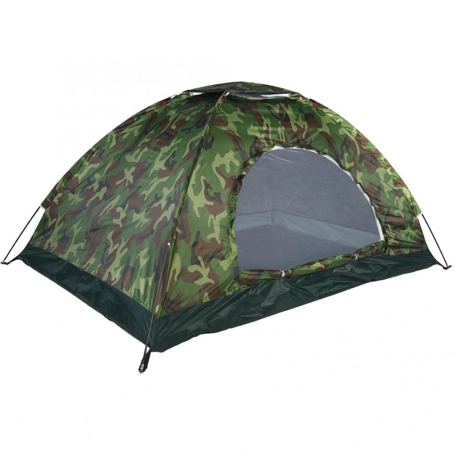 1/2/3-4 Persons Camping Tent Camouflage Outdoor Camping UV Protection Tent Double Layer Waterproof Camping Hiking Beach Tent