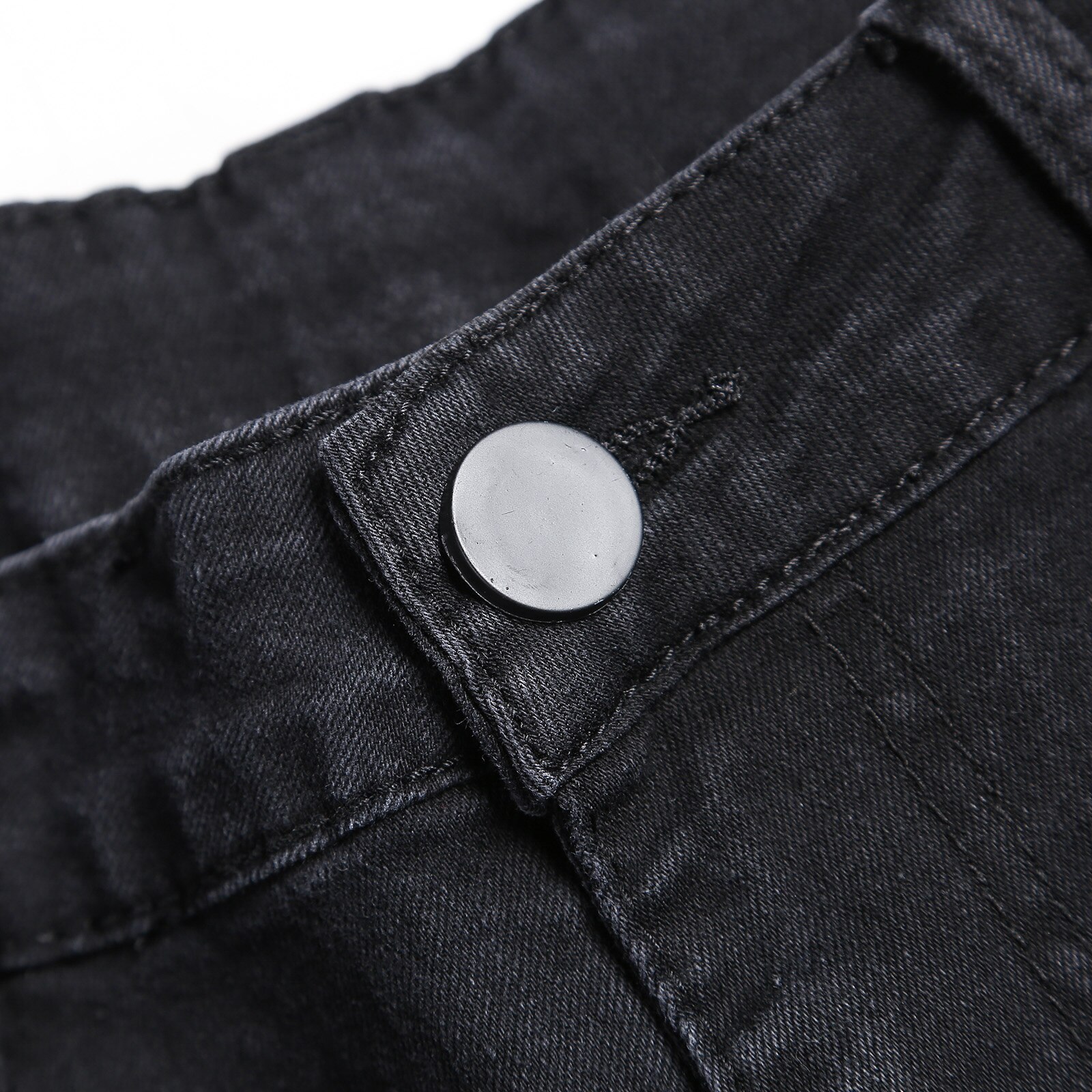 Pantalones largos de tubo rasgados para hombre, Jeans ajustados con agujeros de primavera, pantalones vaqueros ajustados para hombre, de Hip-hop, ropa