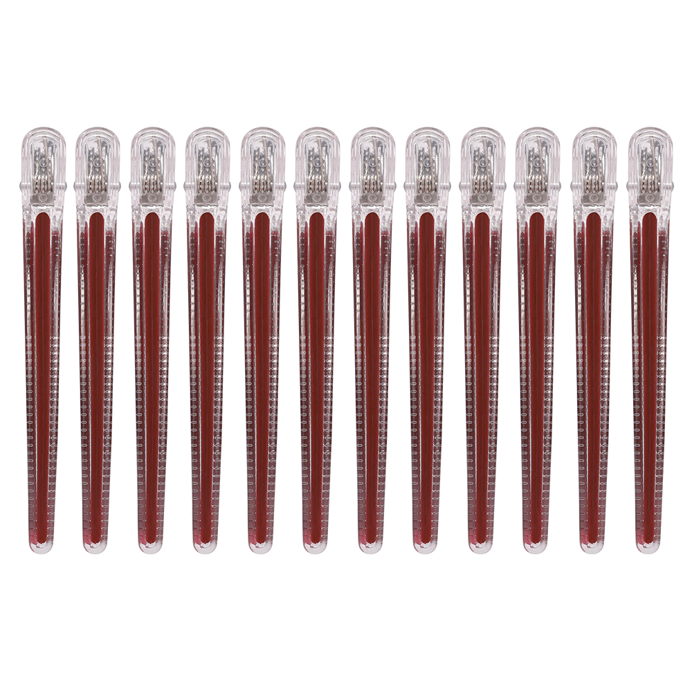12 stks Barbershop Haarspeld Kappers Haar Clip Kapper Kapsel Alligator Clips Professionele Schoonheidssalon Benodigdheden