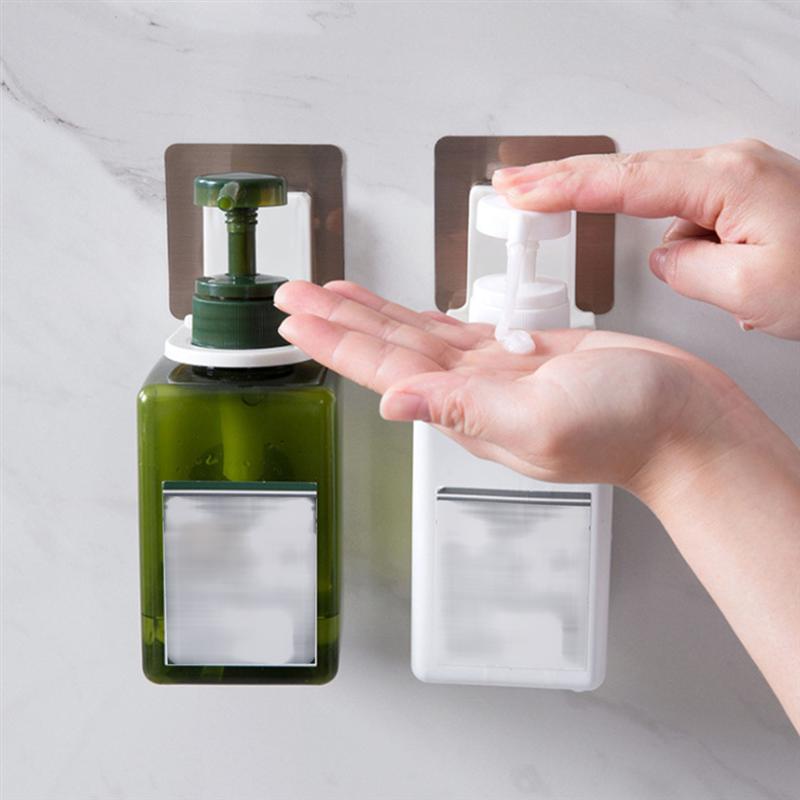 10 pcshand sanitizer krog slagfri sømløs vægmonteret holdbar shower gel flaske rack dispenser flaskeholder
