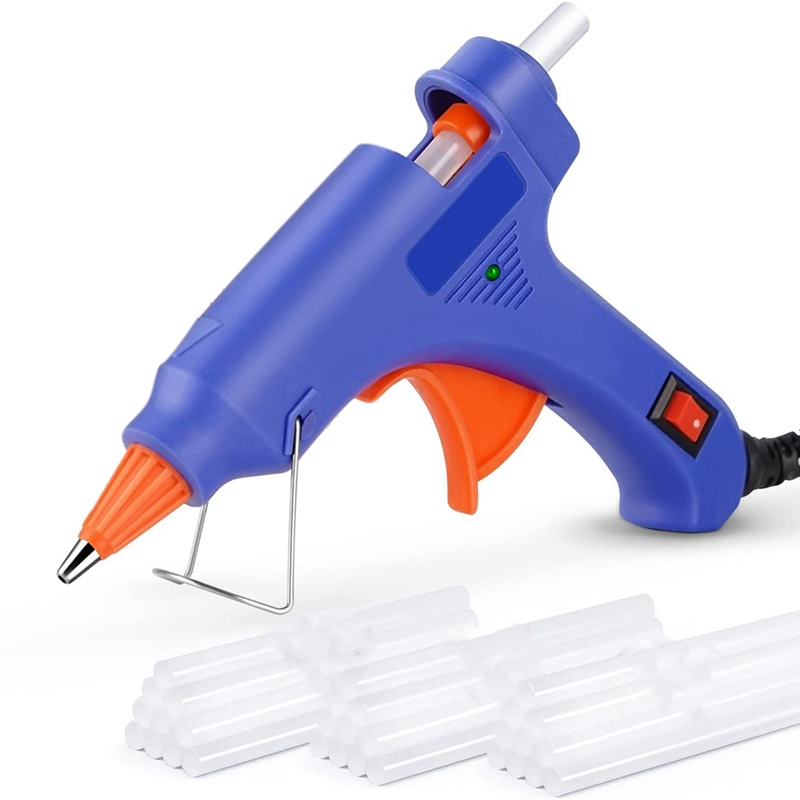 Glue Gnu, Mini Gnu Kit with 30 Glue Sticks for School Crafts DIY Arts Quick Home Repairs, 20W, Blue US Plug: Default Title