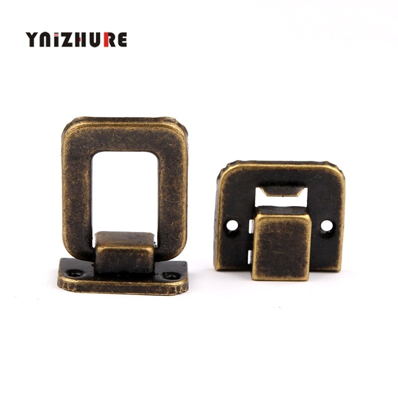 4Stck 27*40MM Koffer Verriegelungen Antike Holz Kasten Schnalle Metall Schnalle Bronze- Trompete Taiping Kasten Schließe Schnalle