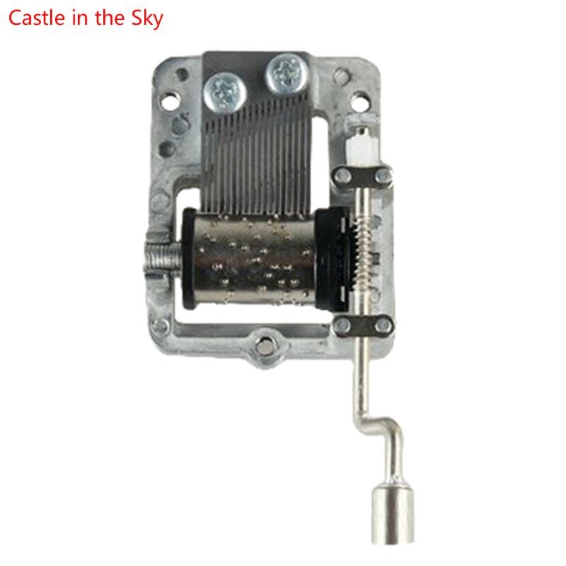 Retro Diy Mechanische Mini Hand Crank Metal Muziek Case Beweging: green