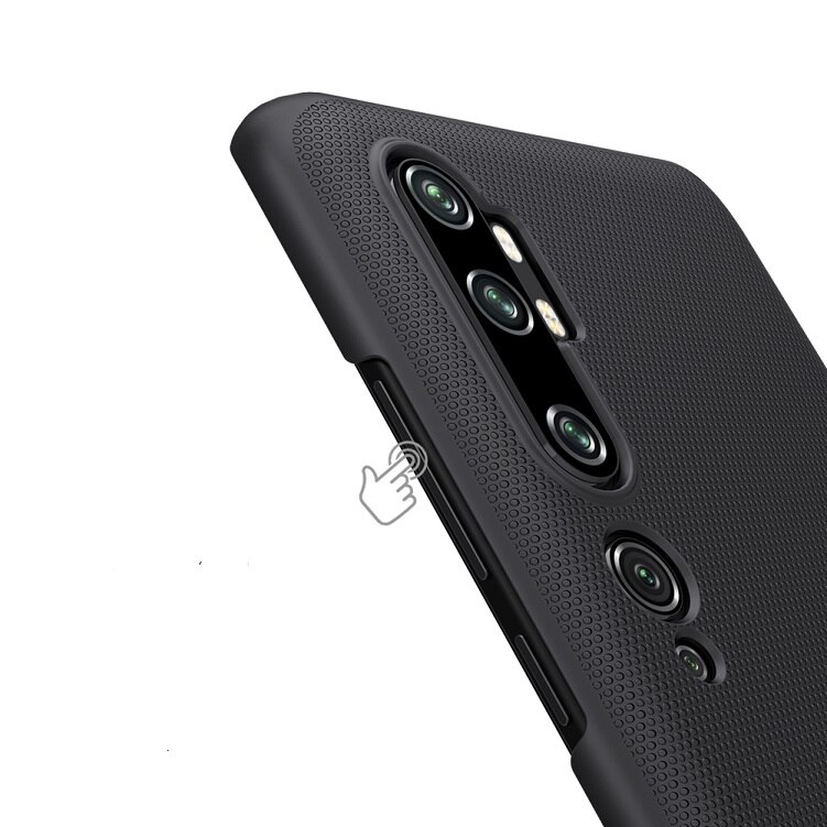 For xiaomi mi note 10 case NILLKIN Frosted PC Matte hard back cover Phone Holder for xiaomi mi cc9 pro case Mi Note 10 Pro: For Mi Note 10 Pro / Black