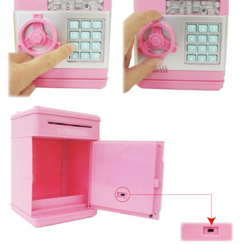 Électronique Tirelire Coffre-fort Tirelires Pour enfants Numérique Pièces Caisse D'économie Coffre-fort ATM Machine Enfant De Noël