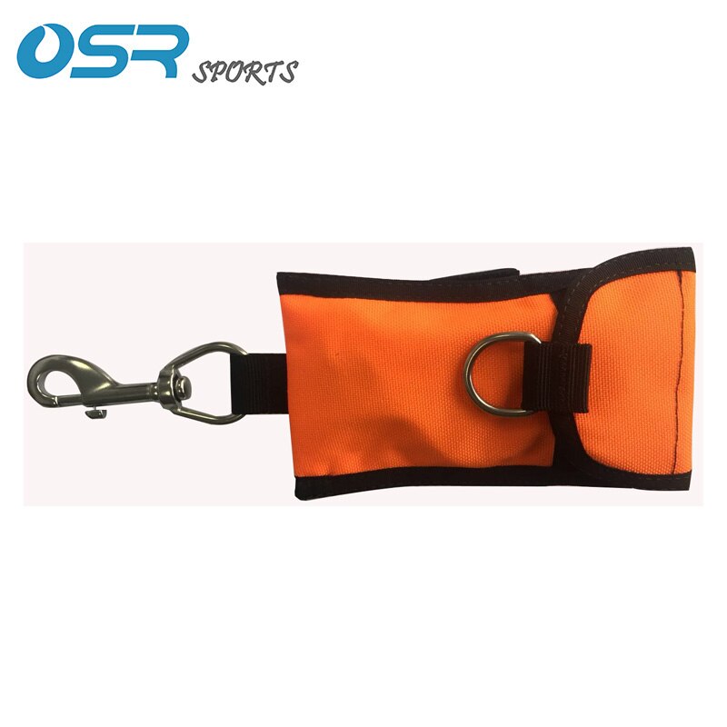 Scuba diving Trim single reef hook 316 Stainless Steel with outer pocket diving accessory: orange