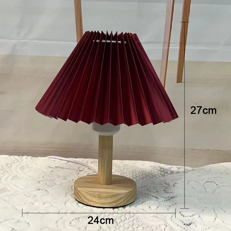 Nordic Geplooide Tafellamp Diy Opvouwbaar 5V Usb 220V Art Sfeer Slaapkamer Nachtlampje Home Decoreren: Blauw / Rood