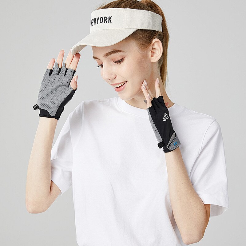 Unisex Ice Zijde Ridding Gym Handschoenen Zwaargewicht Sport Lifting Handschoenen Body Building Training Handschoenen Voor Sport Fitness Handschoenen
