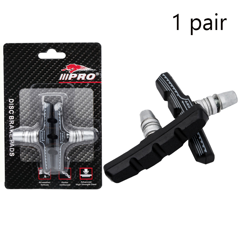Pastillas de freno en v para bicicleta, accesorios de ciclismo de larga duración, de goma, silenciosas, 75g, 1 a 10 pares: Blanco