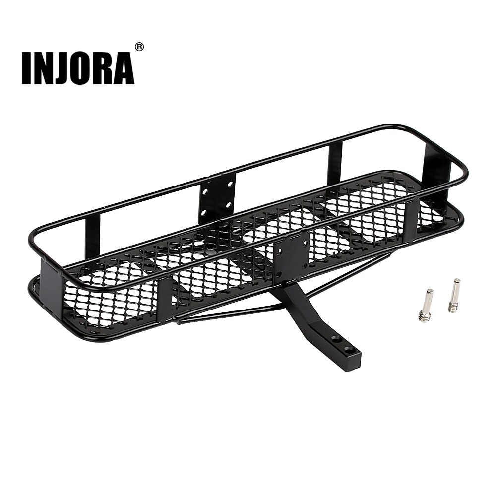 Injora 1Pcs Metalen Achterbumper Back Hitch Carrier Voor 1/10 Rc Crawler Axiale SCX10 90046 AXI03007 Traxxas TRX4 D90 TF2: Default Title