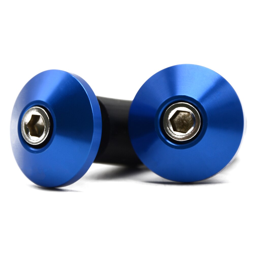 Universal Motorcycle Handlebar CNC Handle Bars Ends Hand Grips For YAMAHA Virago 535 Honda Shadow 600 VTX 1300 Rebel Kawasaki: Blue