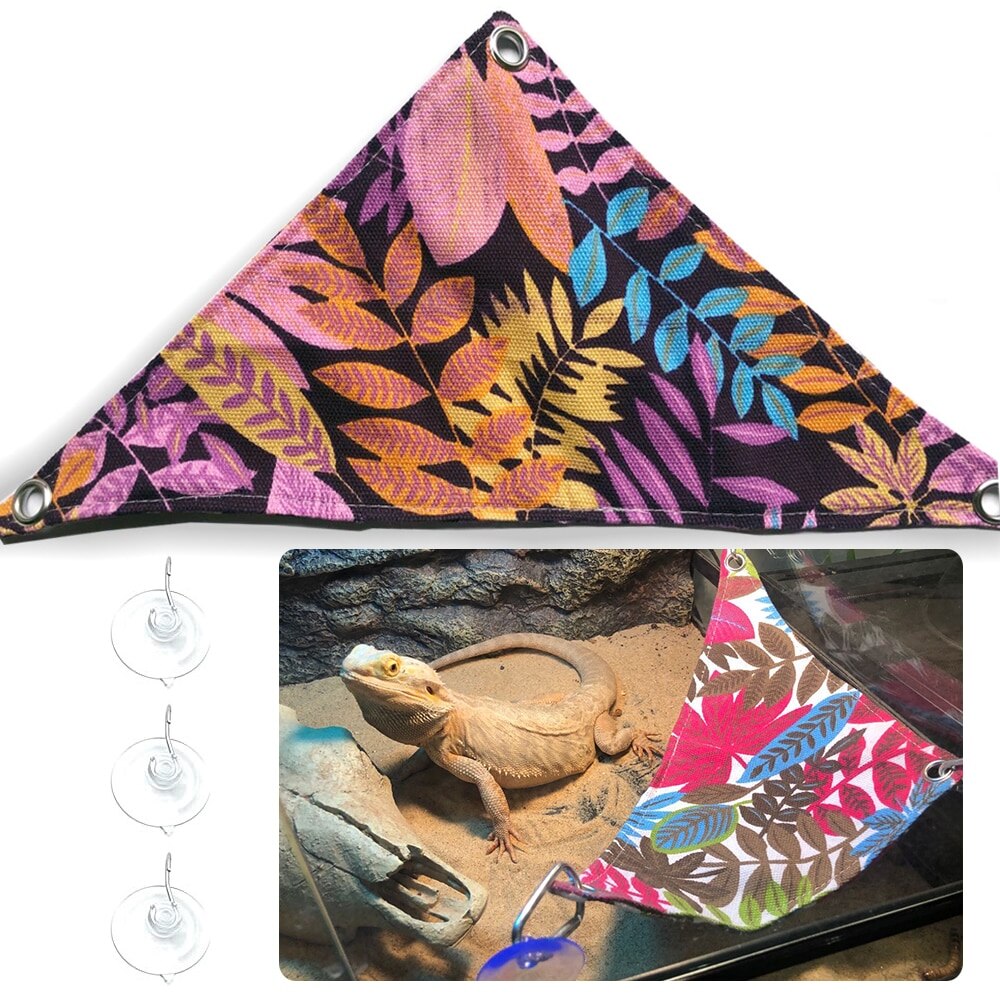 Pet Reptile Hammock Lizard Snake Hanging Bed Cages Bed Reptile Supplies For Reptile Snake Lizard Climb Sleeping Bed Play Toy^*: 2 / S