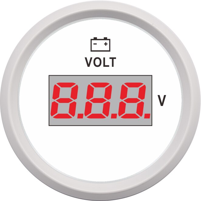 Red Backlight 52MM Gauge Voltmeter Car Voltage Marine Volt Meter Auto Universal Voltage Boat Marine Automobile VOLT Meter: WW