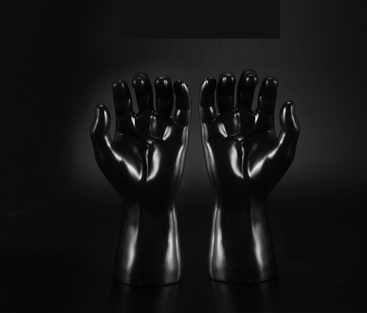 Mano de MANIQUÍ PARA guante, un par: Black