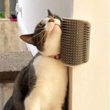 Cat Scratcher Brush Corner Cat Massage Self Groomer Comb Brush Cat Rubs the Face with a Tickling Comb Cat Pet Supplies