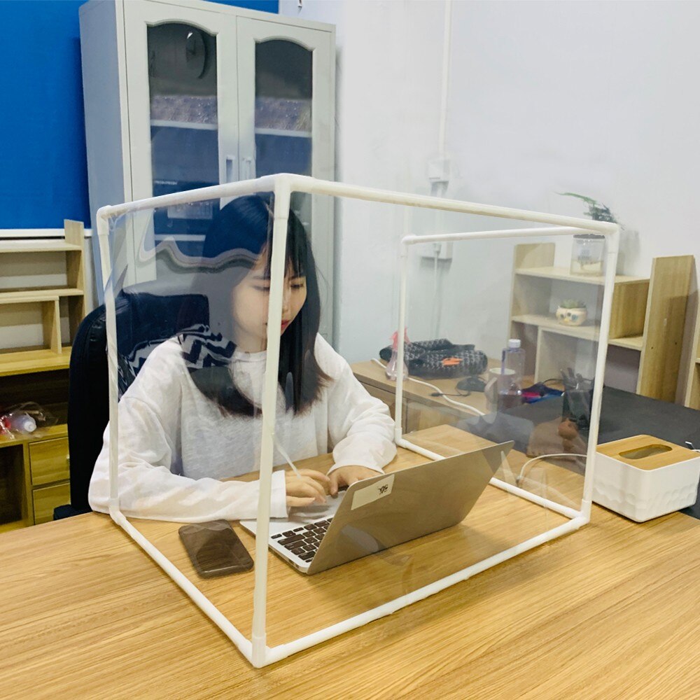 DIY Desk Partition Baffle Screen Anti-spray Transparent Isolation Board Protect Suitable among others as counter display