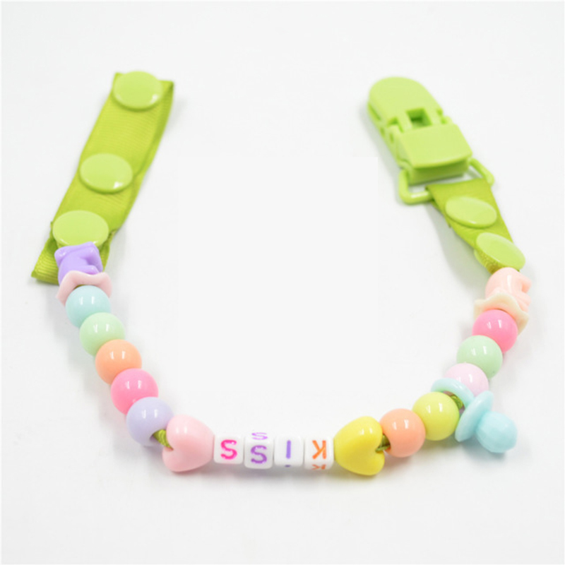 Baby Toys Clip Pacifier Chain Hand Made Colourful Beads Dummy Clip Nipple Holder Toddler Toys For Baby Reborn Teether