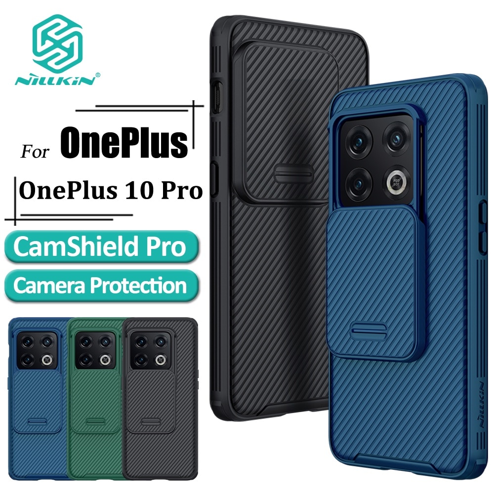 Nillkin camshield pro caso para oneplus 10 pro tpu pc camera slider luxo à prova de choque volta capa do telefone