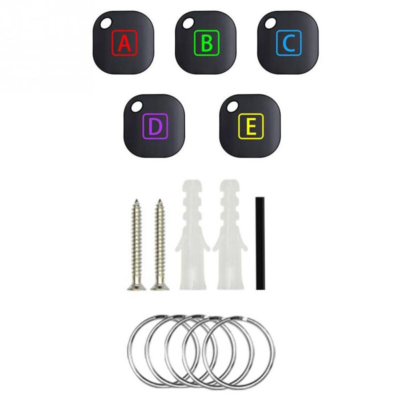 Wireless Electronic Key Finder Reminder With 5 Keychain Receivers For Lost Keys Locator Whistle Key Finder