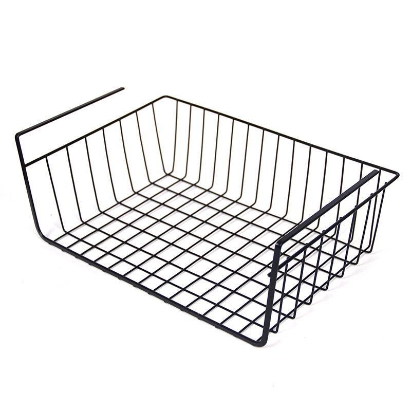 Hengende Oppbevaringskurv - under Skap Kurv - Garderobe Organizer - Skrivebord Hylle: rose