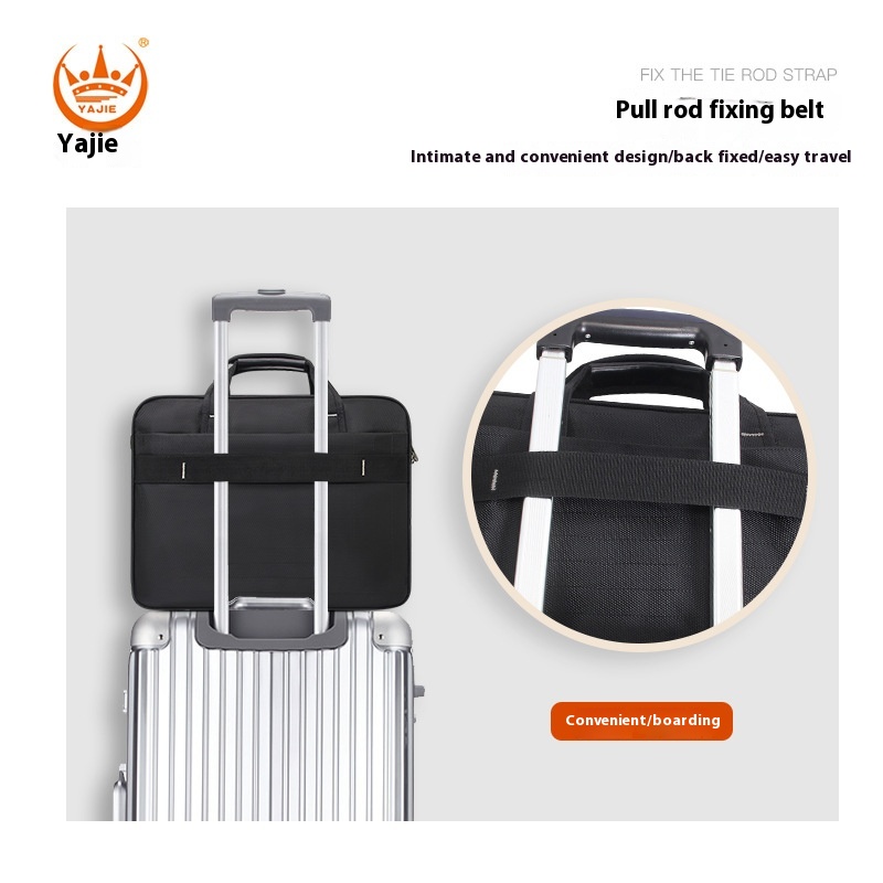 briefcase canvas waterproof large capacity 15.6 inch laptop bag work bag business bags official office bag
