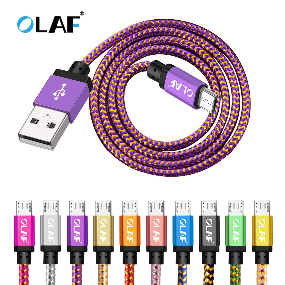 Micro Usb-kabel voor Samsung Galaxy S7 S6 Snel Opladen Mobiele Telefoon Oplader Koord voor Huawei Tablet USB Kabel draad 1M 2M