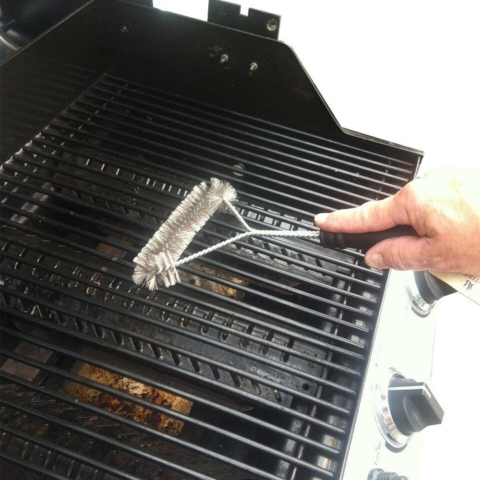 12 "Bbq Grill Borstel Bbq Gereedschap Grill Borstel Met Plastic Handvat