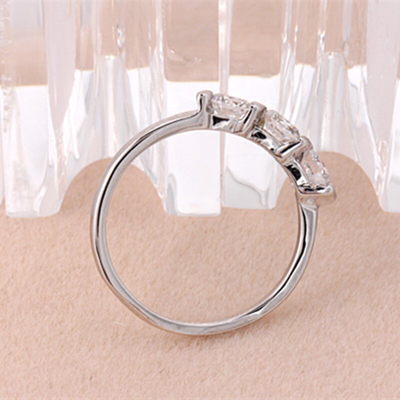 CC Sieraden Mode-sieraden Ringen Voor Vrouwen Rose Gold CZ Kleur Eenvoudige Romantische Bridal Wedding Verlovingsring Anello CC1032