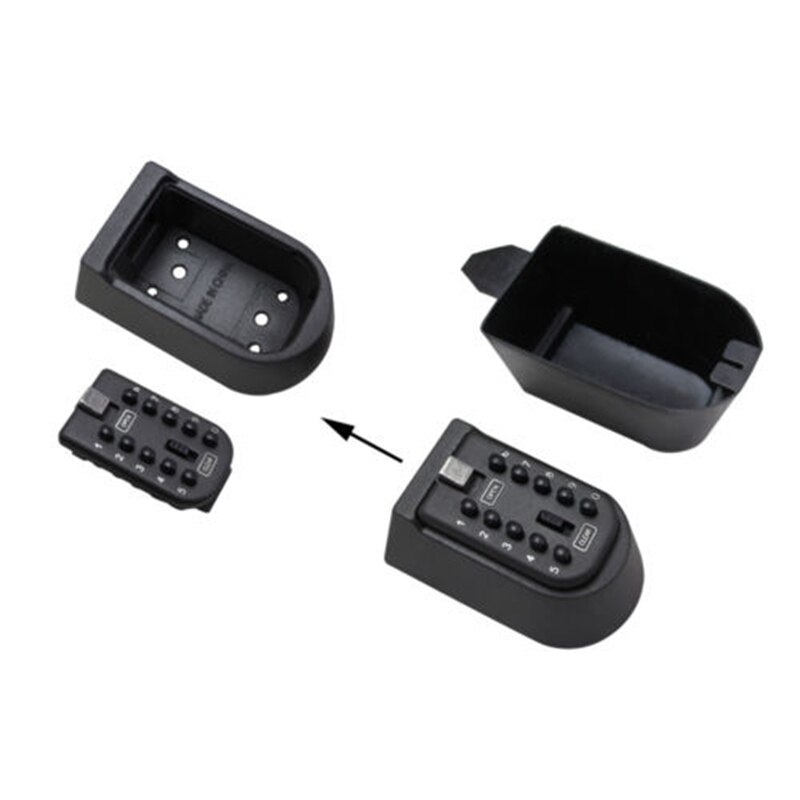 Key Safe Box Aluminium Alloy Wall Mounted Home Safety Password Security Lock Storage Boxes with Code DQ