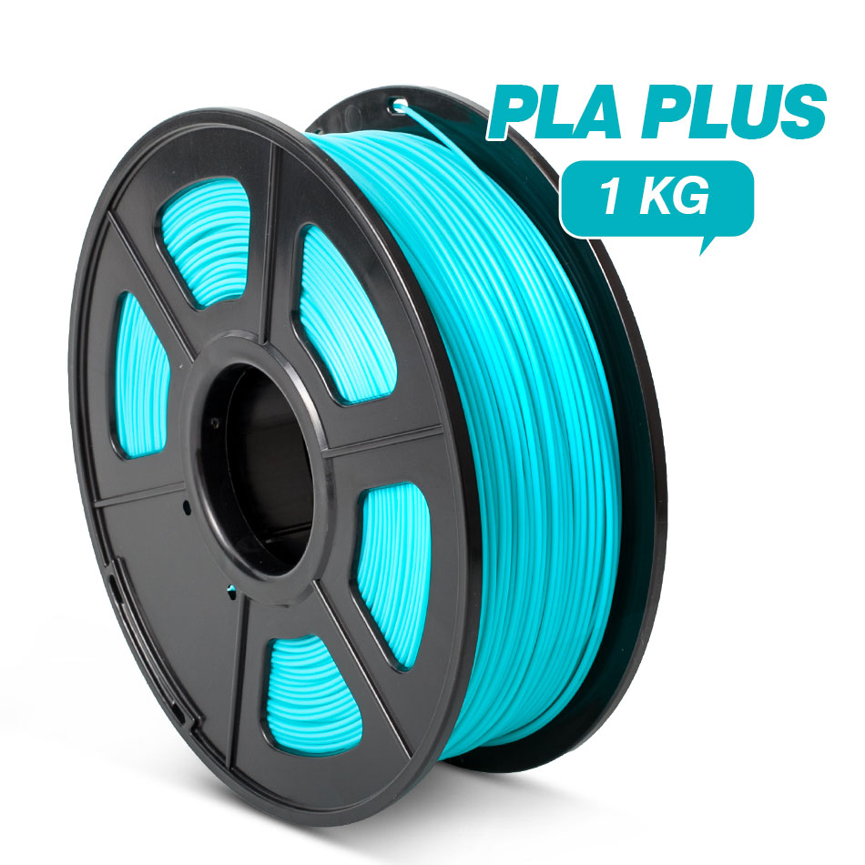 SUNLU PLA PLUS Filament 1.75 mm 1kg High Quantity 3D Printing Filaments For 3d Printer PLA +: PLA PLUS-CYAN