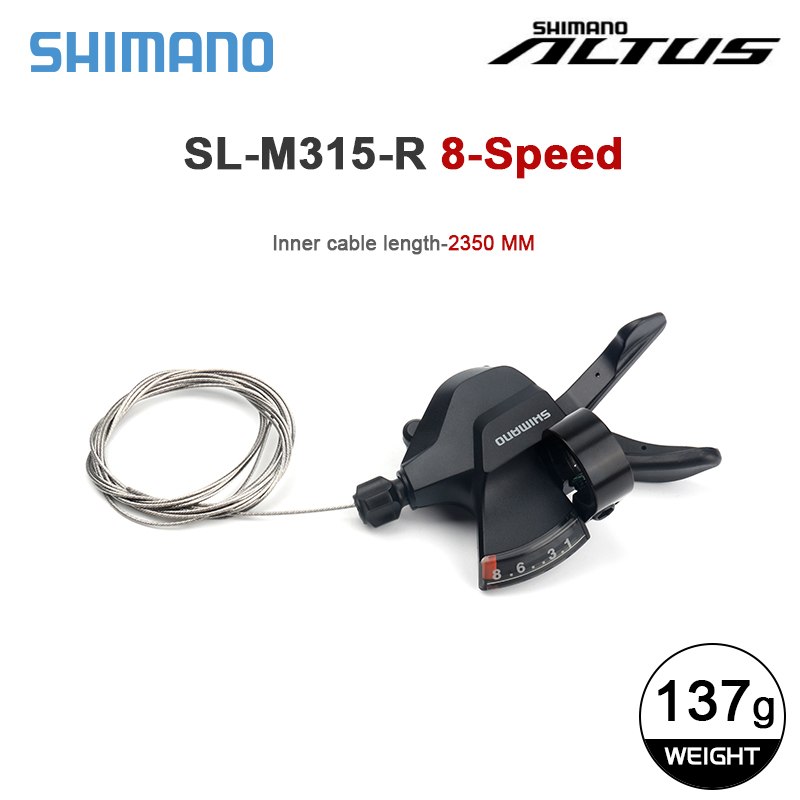 Shimano-palanca de cambios M315 para bicicleta de montaña, 7 y 8 velocidades, Altus, RD-M310, desviador trasero, 21S, 24V, 3S: Rojo