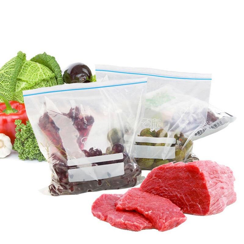Home Reusable Food Slider Storage Bags for Meat Fruit Vegetable Bread Snack Freezer Saver Bag Fresh-Keeping