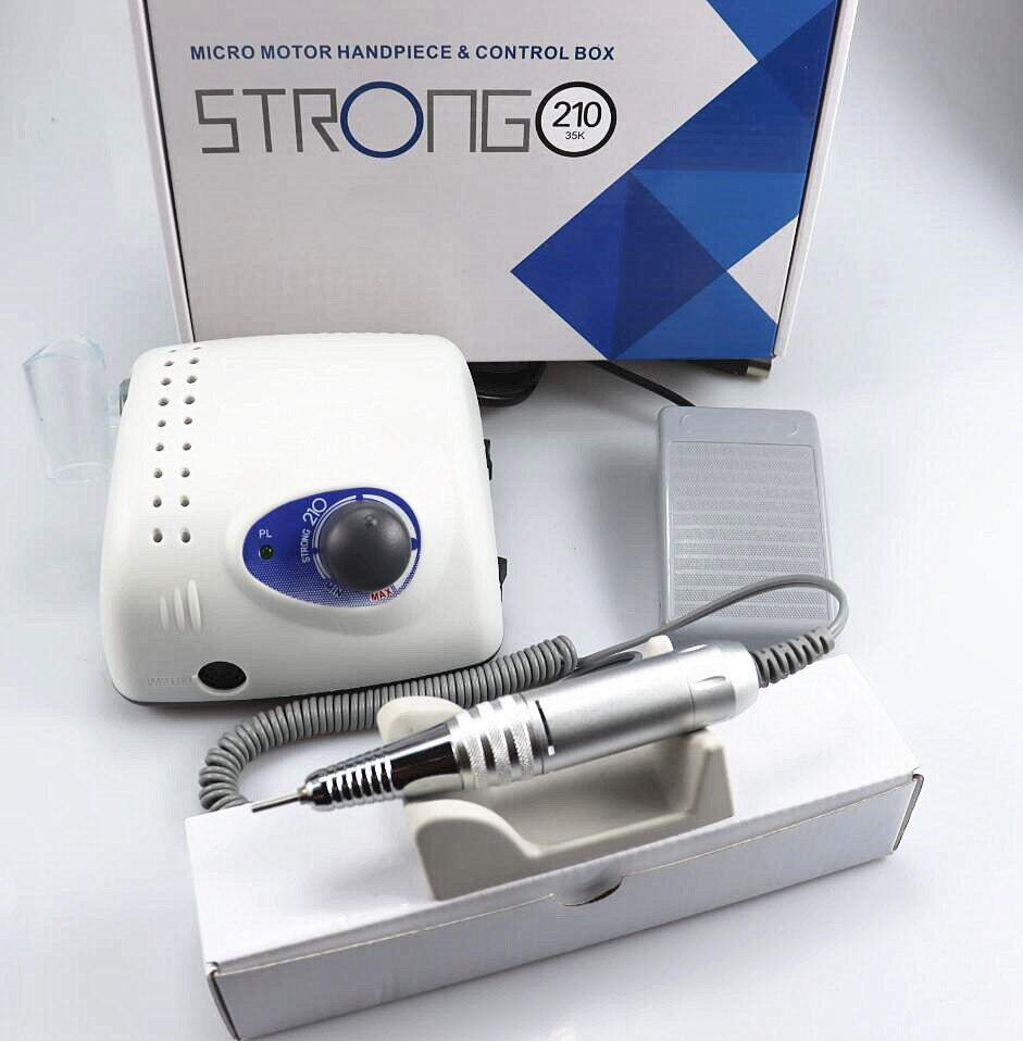 35000rpm Strong 210 Electric Nail Drill 65W Milling Machine for Manicure Pedicure Nail Drill Apparatus for Manicure Machine Tool: Dark Gray