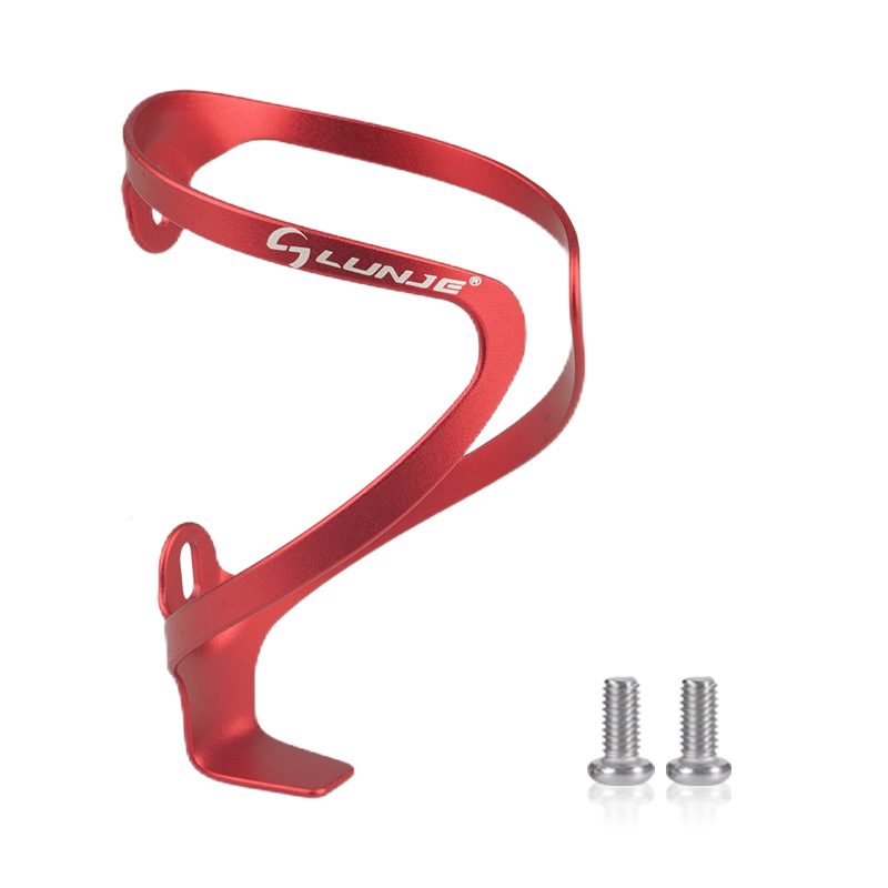 Cykel vattenflaskhållare mtb ultralätt aluminiumlegering för mountainbike racercykel cykling flaskhållare cykeltillbehör: Grön
