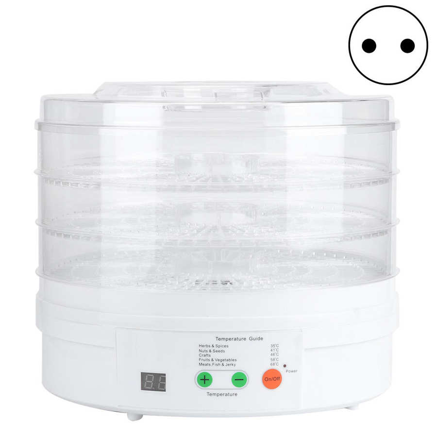 Electric Food Dehydrator Portable Intelligent 3‑Layer Electric Food Dehydrator Fruits Vegetable Dryer Machine Meat or Beef: Style1