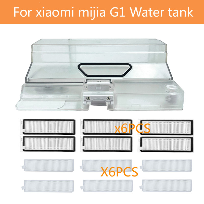 Accesorios para XiaoMi Mijia G1 MJSTG1 Mi Robot aspirador, 2 en 1 depósito de agua, caja de polvo, filtro Hepa, piezas de repuesto para el hogar inteligente