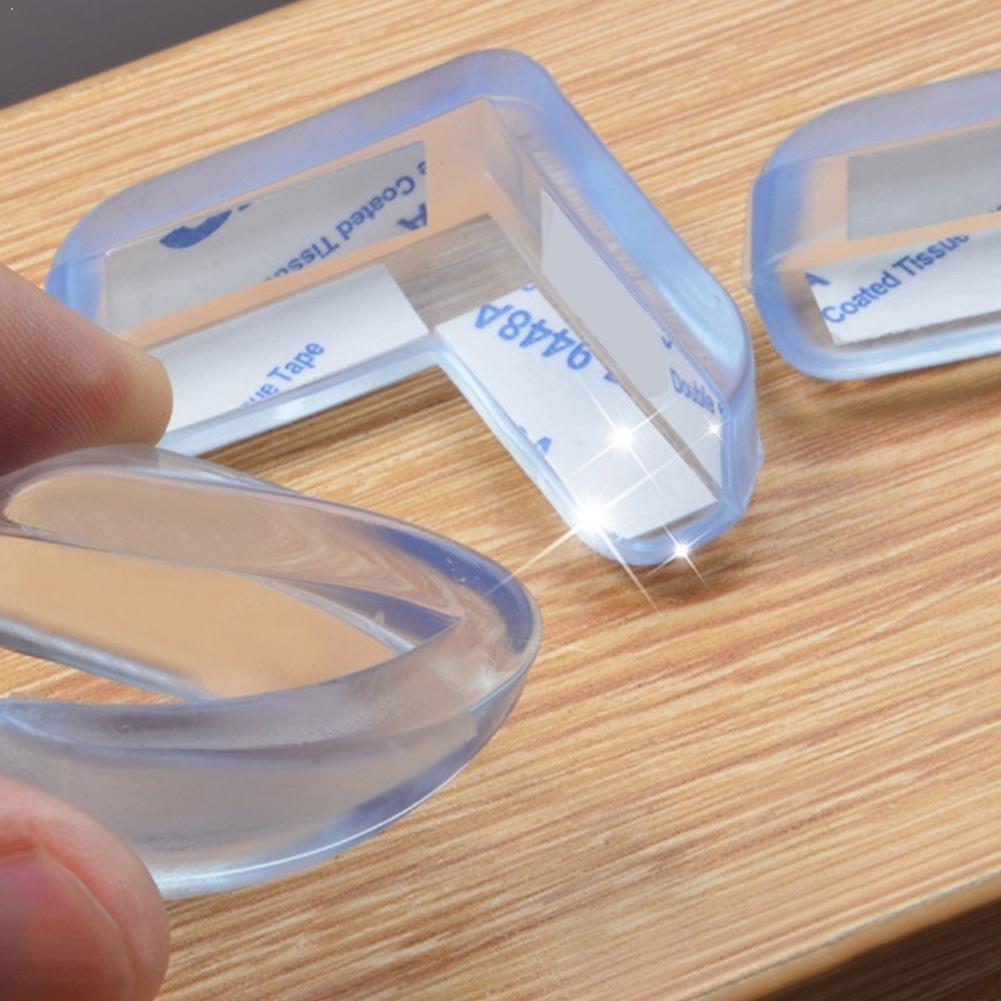 4 * protezione anticollisione per bambini protezione in Silicone per bambini e angolo per tavolo protezione per bordi per bambini