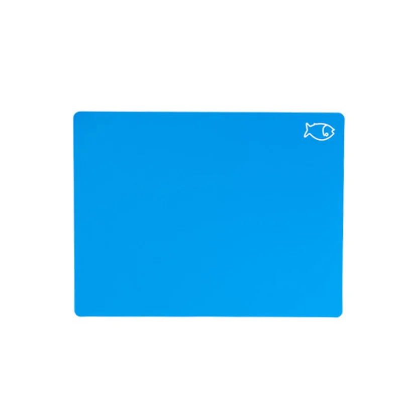 Tablas de cortar flexibles, tablas de plástico sin BPA para cocina, tapete de corte antideslizante para carne y verduras con iconos de alimentos: Azul cielo