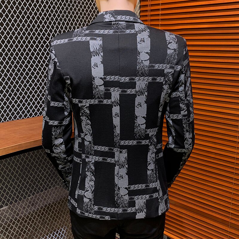 Mannen Blazer Casual Zaken Wedding Blazer Mannen Slim Fit Pak Jas Mannelijke Street Wear Sociale Jurk Jas Blazer Masculino