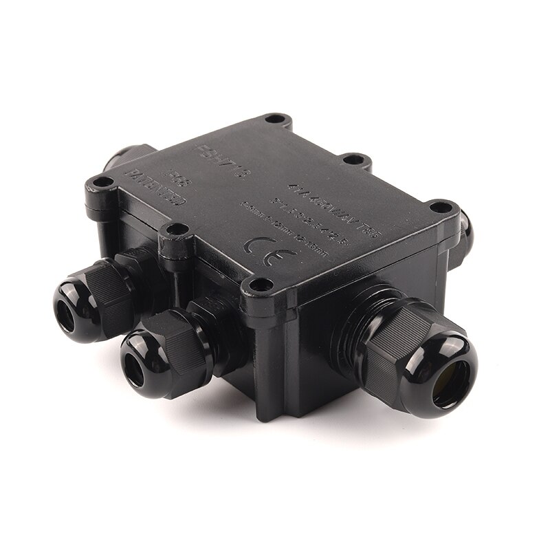 2/3/4/5/6 Way IP68 45A/450V Outdoor Waterproof Cable Connector Junction Box With Terminal Block For Wire Accessories