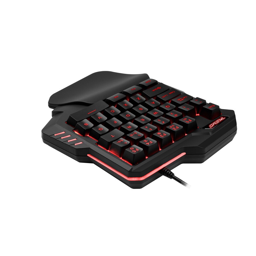 G30 Wired Gaming Keyboard with LED Backlight 35 Keys One-handed Membrane Keyboard Gaming Keyboards Mini Keypad l1205#2