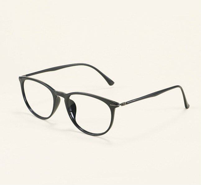 Ultem – lunettes ovales rondes Vintage pour hommes et femmes, lunettes optiques Nerd myopie sur Prescription, montures Oculos: Bright black