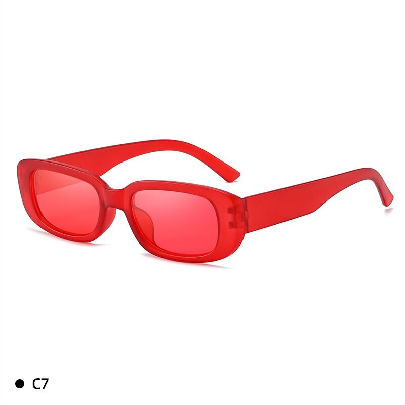 Kleine Frame Rechthoek Zonnebril Dames Outdoor Wandelen Zonnebril Vrouwen Mode Brillen Uv400 Gafas De Sol: Roze