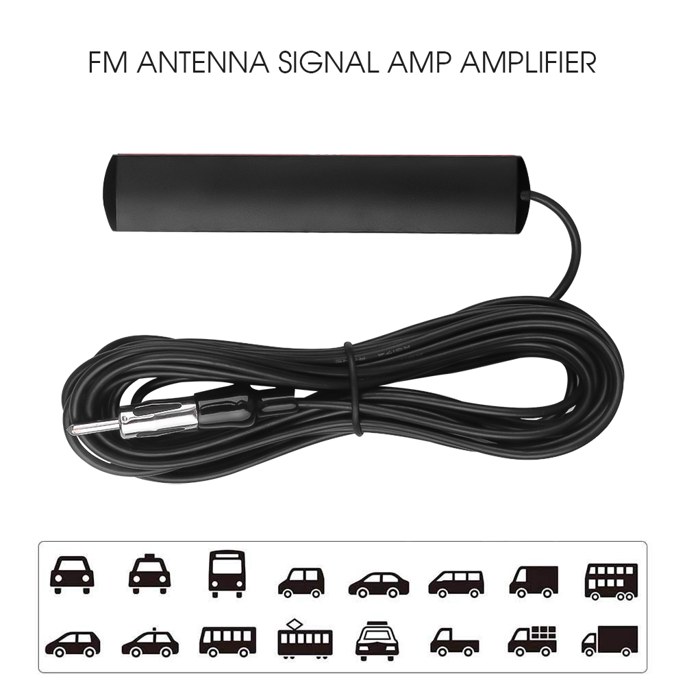 Hidden Amplifier Antenna Car Radio signal Booster 5 meter length Car Electronic Stereo FM Radio Amplifier Antenna Aerial