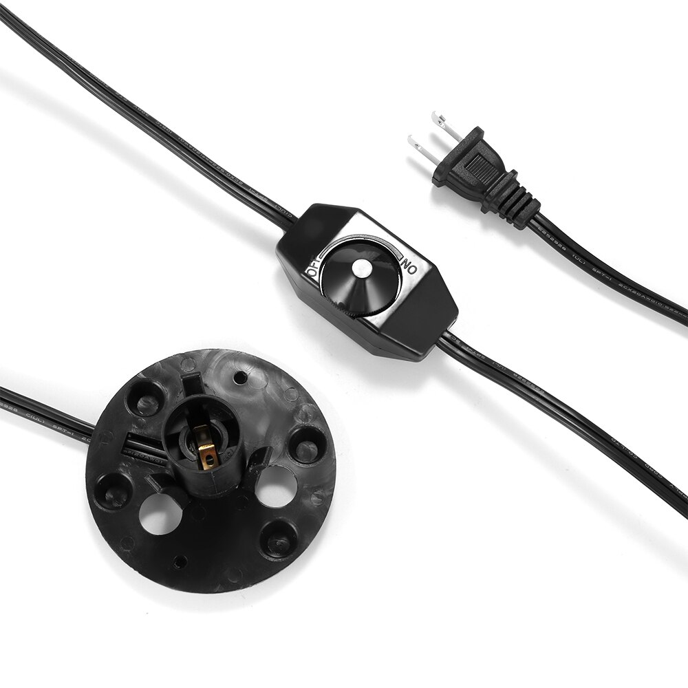Konesky Himalaya Salz Lampe Elektrische Power Dimmer Kabel Schalter E12 Buchse Salz Lampe Dimmer Kabel Us-stecker Mit AUF /OFF Schalter