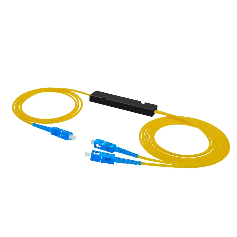 Fiber Optical Splitter Ftth SC UPC 1X2 PLC Singlemode FBT Optical Coupler 1X2 Fiber Optical Splitter 2m